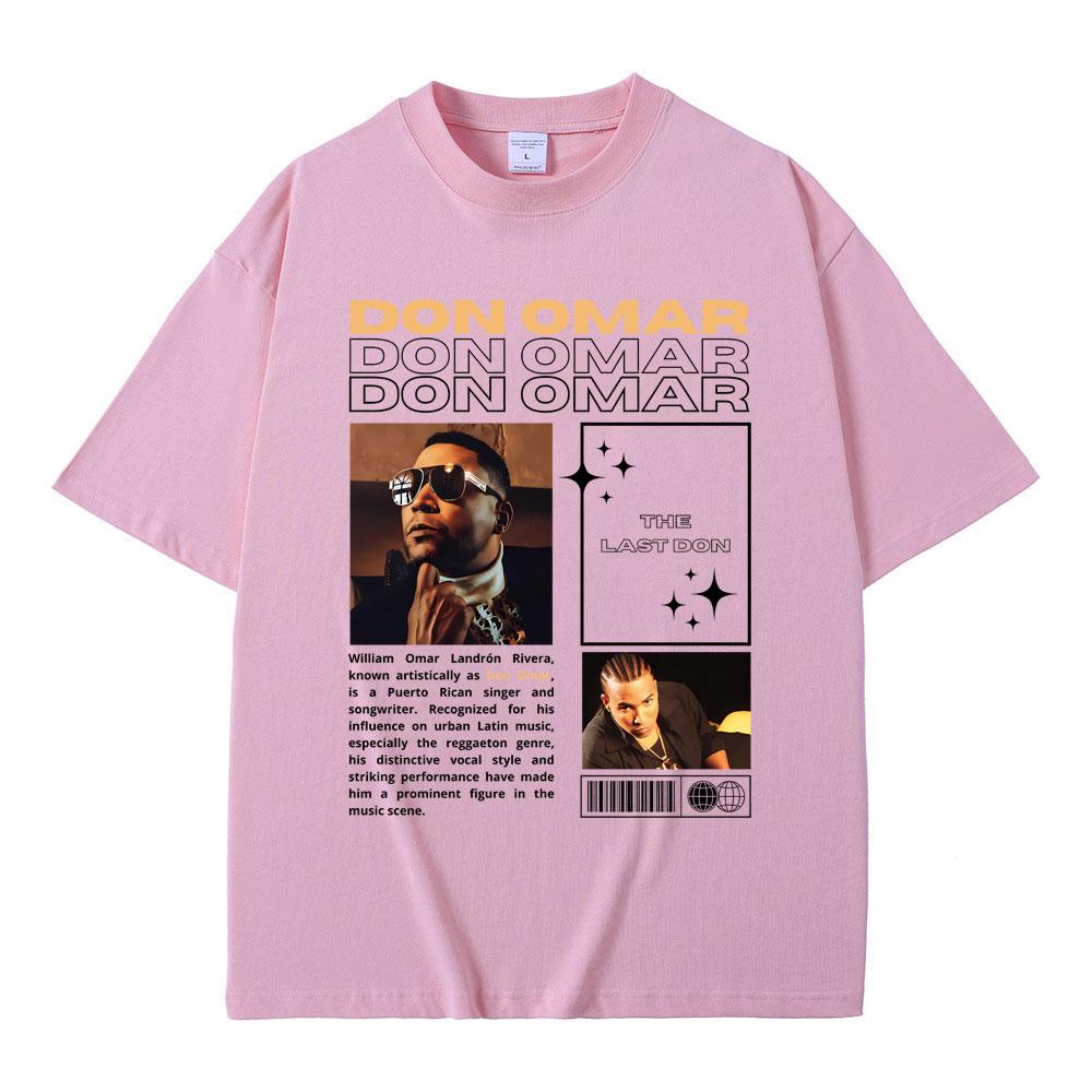 Редкие футболки с графикой Singer Don Omar The Last Don для мужчин и женщин, хип-хоп, винтажные, оверсайз, мужская мода, повседневная хлопковая футболка