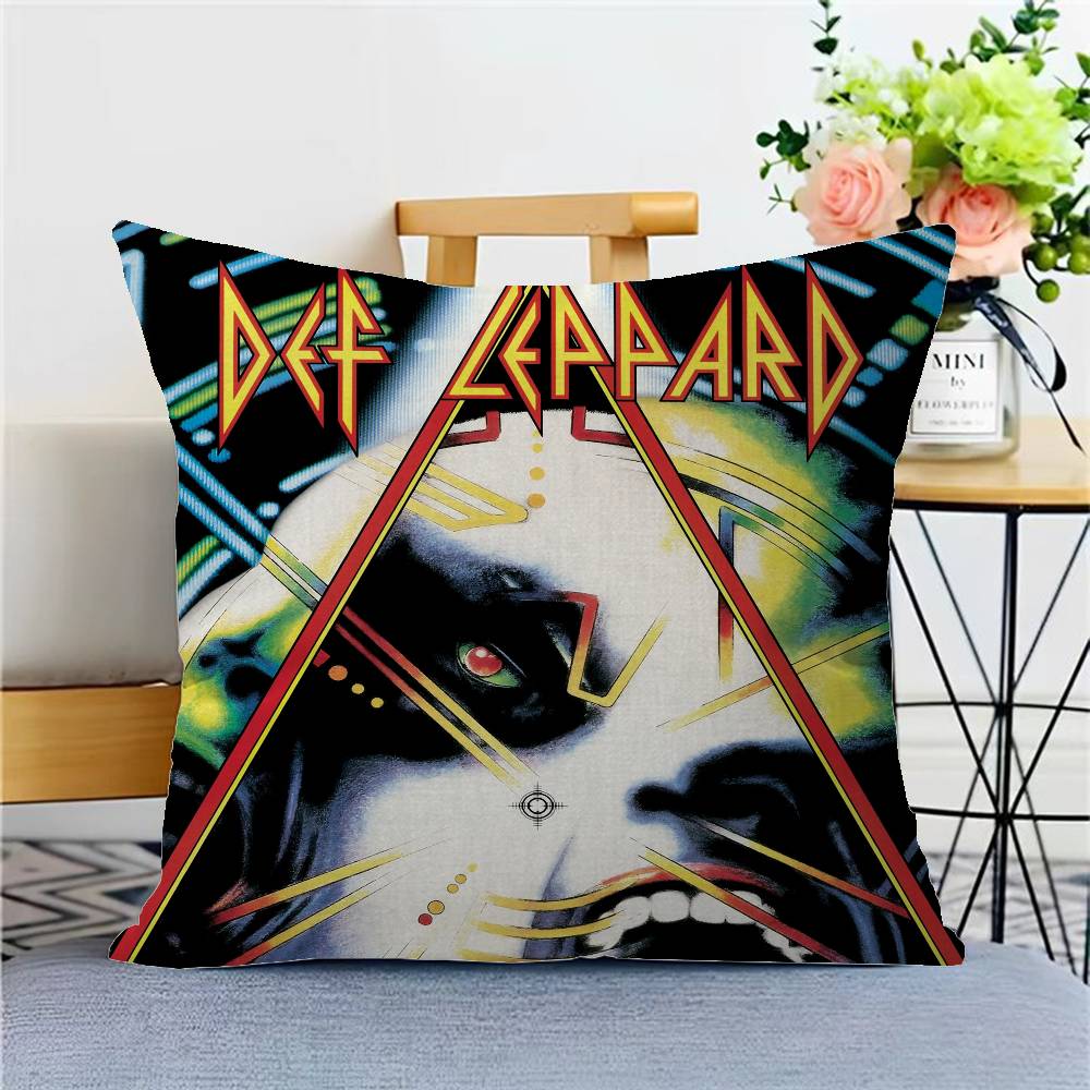 Classic Band D-Def L-Leppards Maple Design Cushion Cover Happy Autumn Harvest Decor Holiday Decorati Pillow Cover