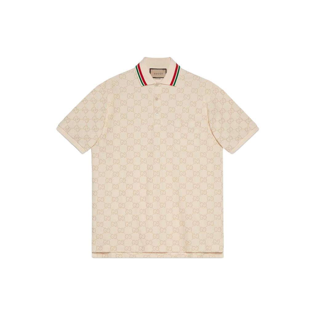 Gucci Хлопковая пике футболка-поло Gg 753572-XJFUG-9037