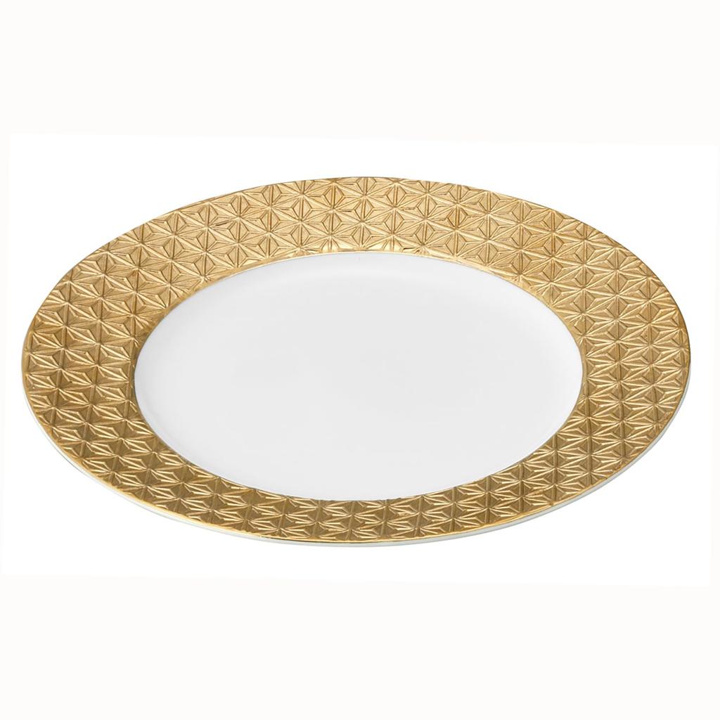 yamakaXODA POTTERY Auspicious Zipangu Dinner Set of Diameter X Gold and Mino Auspicious Plates, 2, 27.5cm 2.5cm Height, Silver, Ware, Charm, Gift,