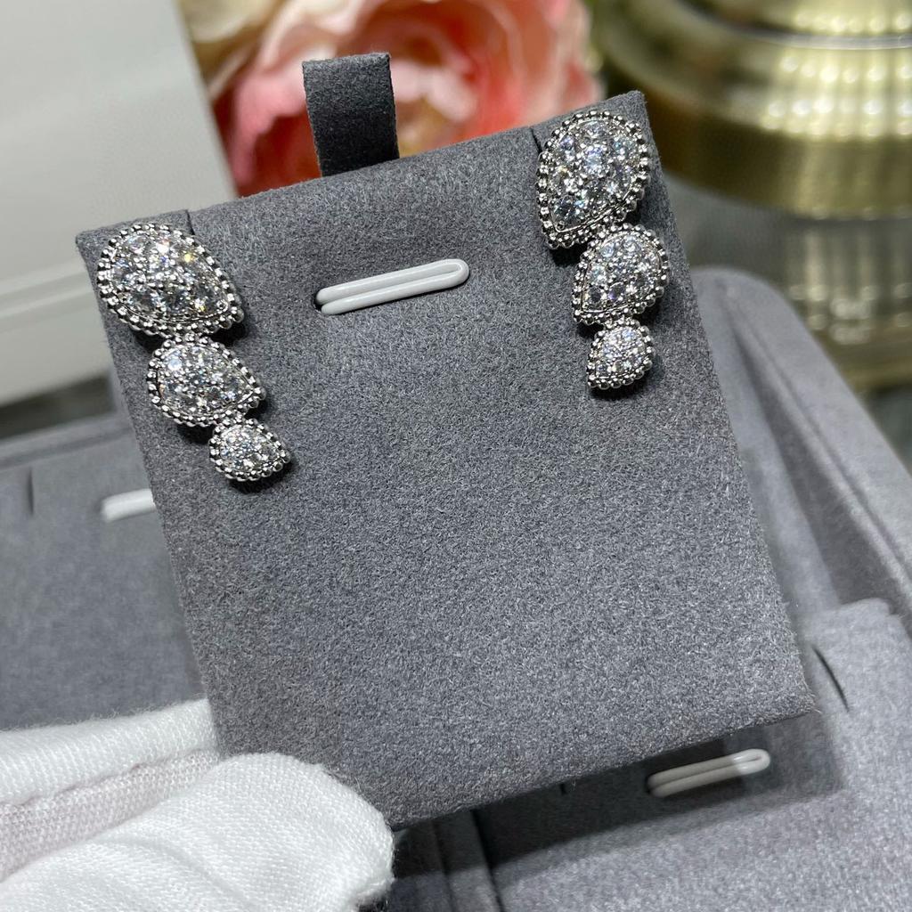 Горячий бренд Винтажные серьги для женщин Роскошные украшения Мода Капля воды Дизайнерские серьги-подвески Чистое серебро 925 пробы Вечерние серьги-пусеты