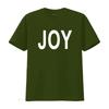 T Shirt That Says Joy vintage Washed Breathable Stylish Versatile Casual Top For Everyday Wear Slightly designer clothes