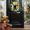 Colorful Eggs Easter Wreath Carrots Design Handmade Front Gate Wreath Vibrant Colors Decorative Artificial Flower Wreath