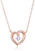December Birthstone Tanzanite K10 Pink Gold Necklace 111746123116 4℃ (Yondo Sea)