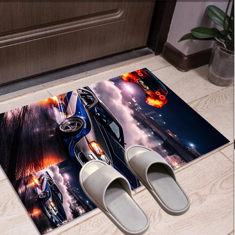 Skyline GT Pattern Rug, Indoor/Outdoor Mat, for Picnic, Gameroom, Bedroom, Office, Living Room, Home Decor Carpet, Birthday Gift