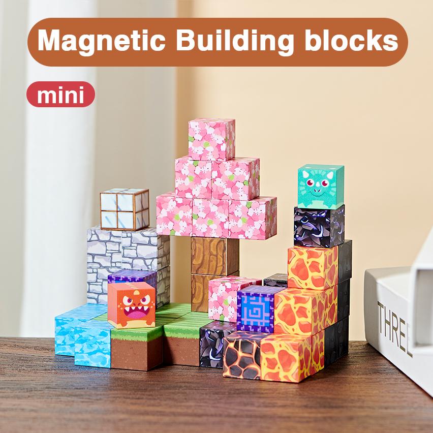 50pcs Set Toys STEM MontessoriStacking Cubes Construction Set ChristmasGift