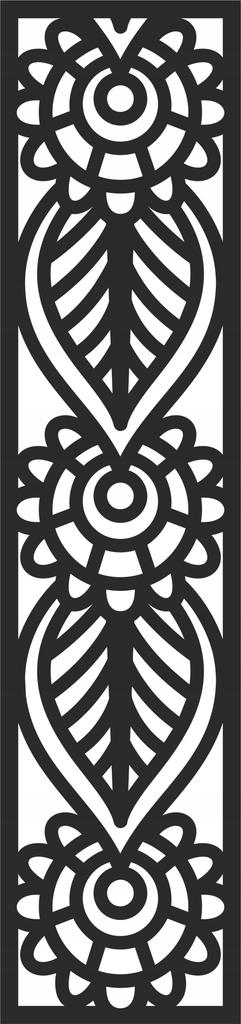 A4 Pendant decoration, openwork ornament, gray, 21x90