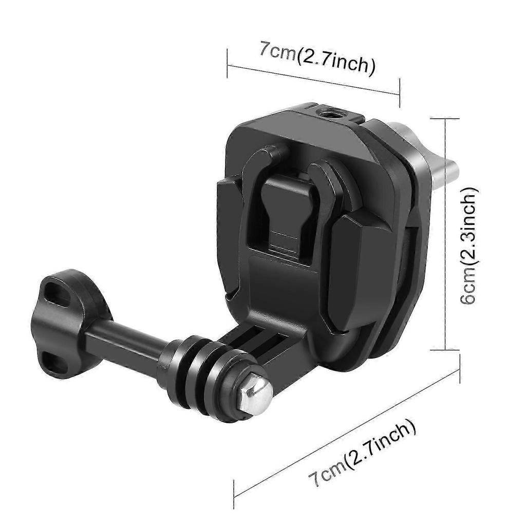 PULUZ Motorcycle Windshield Mount for GoPro Hero12, DJI Osmo Action 4, Insta360 X4, Ace Pro & Action Cameras