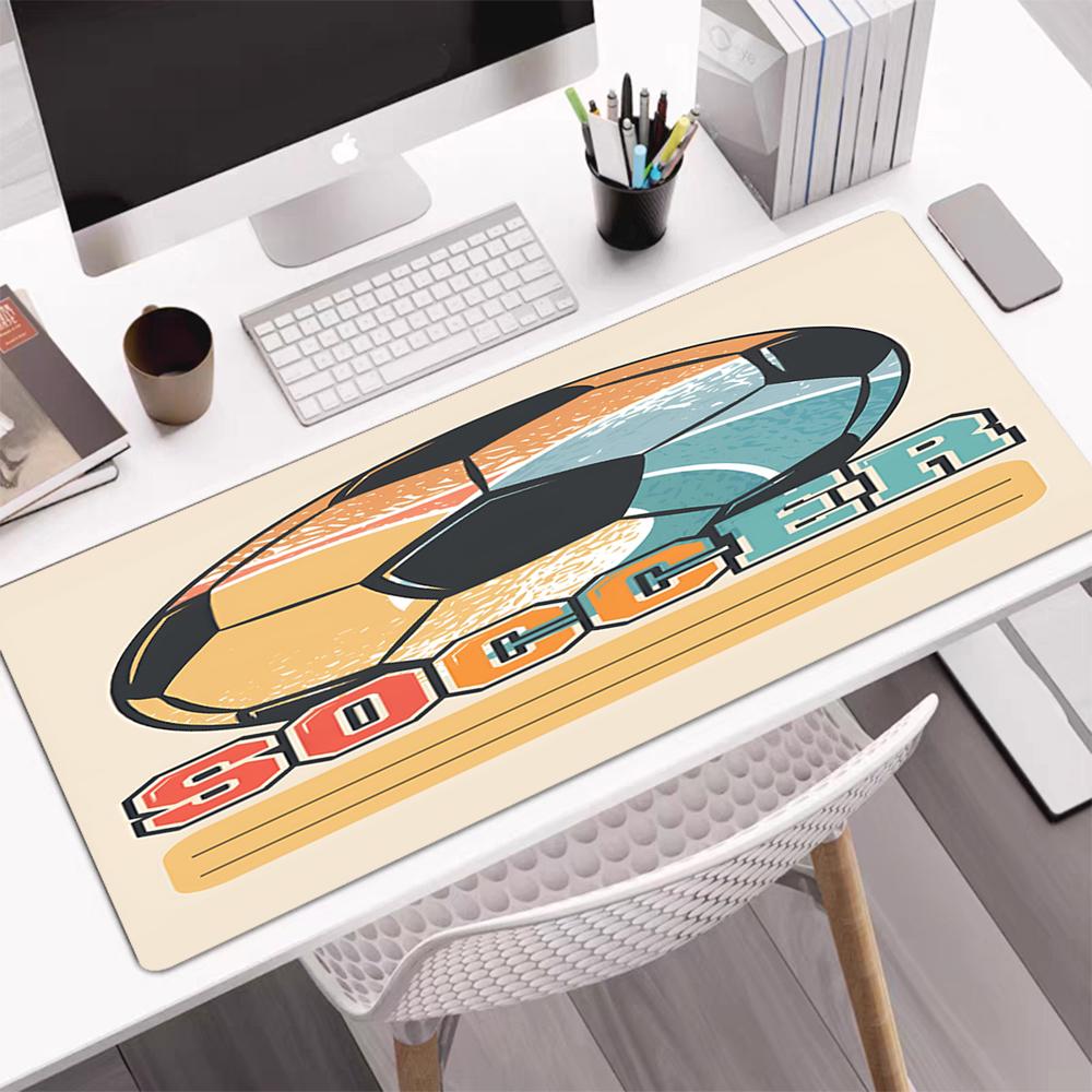Soccer Theme Mouse Pad, Non Slip Rubber Base, Multifunctional Office & Home Decor, Perfect for Workspace Personalization.