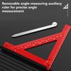 90 Degree Right Angled Ruler for Carpenter Aluminum Triangles Ruler for Precise Angled Marking and Straight Line Drawing