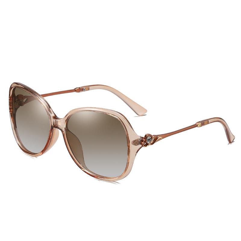 Женские поляризационные солнцезащитные очки Женские солнцезащитные очки с бриллиантами, меняющие цвет