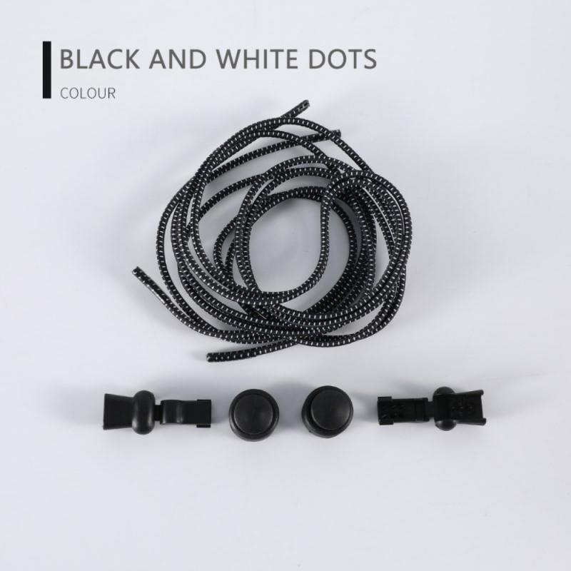 2/3/4SETS Шнурок для обуви Эластичные кроссовки без завязок с эластичными шнурками Кнопка Эластичные шнурки Без шнурков Плоские туфли Шнурок для обуви