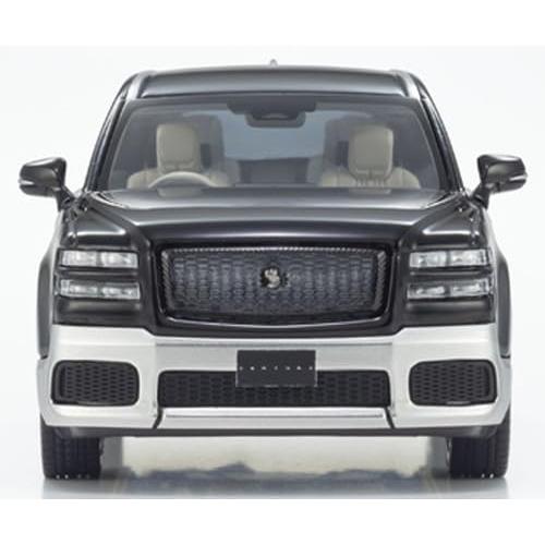 Kyosho Original 1/43 Toyota Century (Ринпо) Черный/Серебристый с интерьером Fromage Полностью собранная модель автомобиля KS03926BS