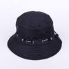 Foldable Bucket Hat Solid Color Autumn Panama Cap Wide Brim Uv Protection Flat Top Hip Hop Sun Hat Unisex Fisherman Cap