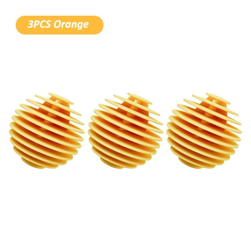 3PCS Reusable Magic Laundry Balls – TPR Soft Anti-Tangle Clothes Cleaning Tools for Washing Machines and Dryers KTY