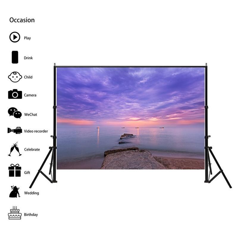 Серия Пляжный Морской Пейзаж Фоновая Ткань для Летних Вечеринок, Мероприятий, Фон для Фотосессий, Декор в Пляжной Тематике, Свадьбы