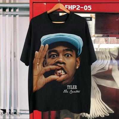 Мужская футболка с коротким рукавом Tyler American Retro Street Hip-hop HIPHOP из чистого хлопка с принтом