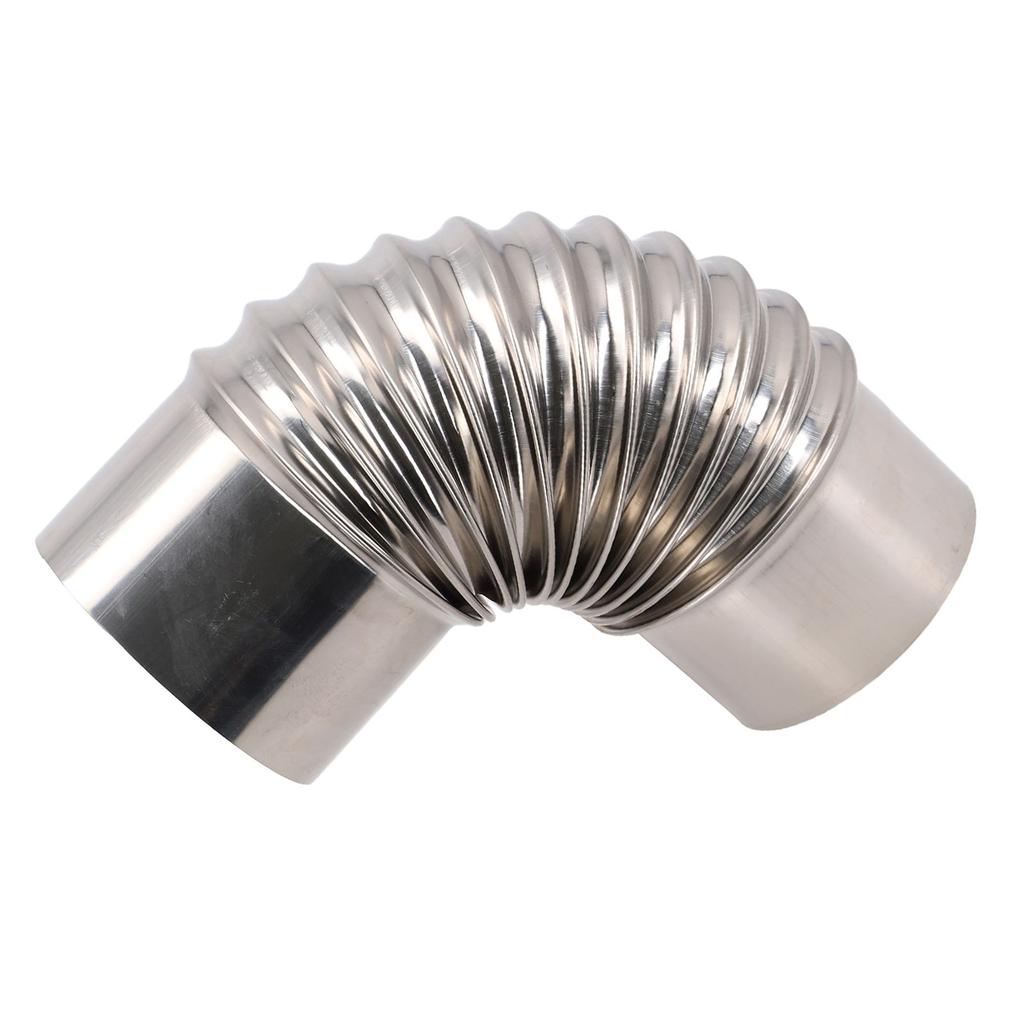 Гибкий дымоходный вкладыш из нержавеющей стали с регулируемыми отводами для печи - Устойчивый к коррозии, Высокая термостойкость, Легкая установка