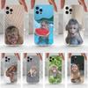 Милый забавный чехол-обезьянка для iPhone 16,15,14,13,12,11 Plus,Pro,Max,XR,XS,X,7,8 Plus,SE,Mini,Прозрачный,Силиконовый чехол