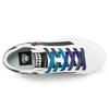 Kappa Casual Comfortable Low top Skateboard Shoes Unisex White Black Iridescent (Unisex) Skate Shoes K0BW5CC32 012