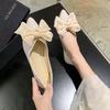 Fashion Shoes for Women Pointed Toe Slip-on Shallow Moccasins Single High Quality Fashion 39 Lastest Korean Style Social Non Woman Flats