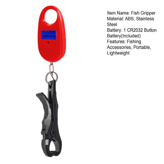 Мини-захват для рыбы с электрическими весами 25 кг, захват для рта и губ с цифровыми весами, зажим для контроля рыбы, щипцы для ловли рыбы, рыболовные принадлежности