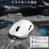 MAMBASNAKE M3Ultra Беспроводная Игровая Broadcom Подходит для Средней и Большой 200 Часов Работы Батареи Двойной для Мыши, Сверхлегкий 39±2г, PAW3395PRO, 40000DPI,