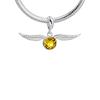 Harry Potter sterling silver Golden snitch slider charm with crystals