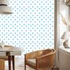 Hearts Wallpaper White, Azure and Celadon 50x1000