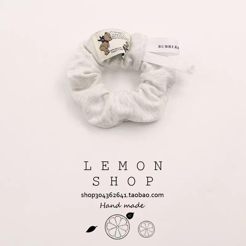 Голубое кружевное кольцо-бантик для волос - корейский аксессуар для волос в стиле феи