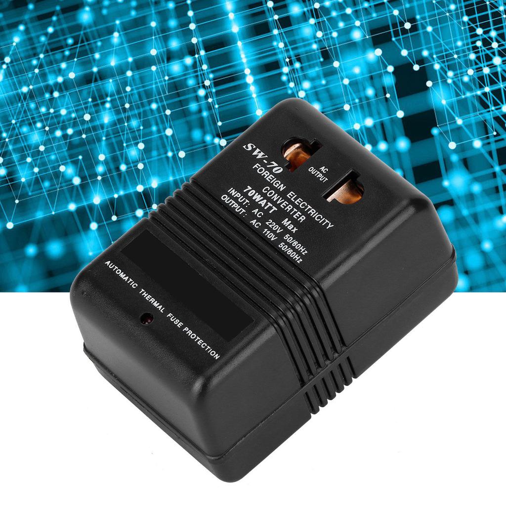 Преобразователь напряжения 70 Вт понижающий трансформатор для электрических зубных щеток бритв CN220V