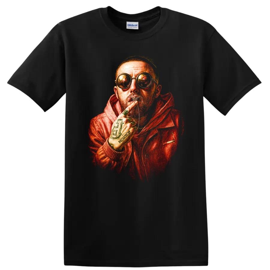 Mac Miller Hip Hop Portrait T Shirt American Rapper Producer Tee