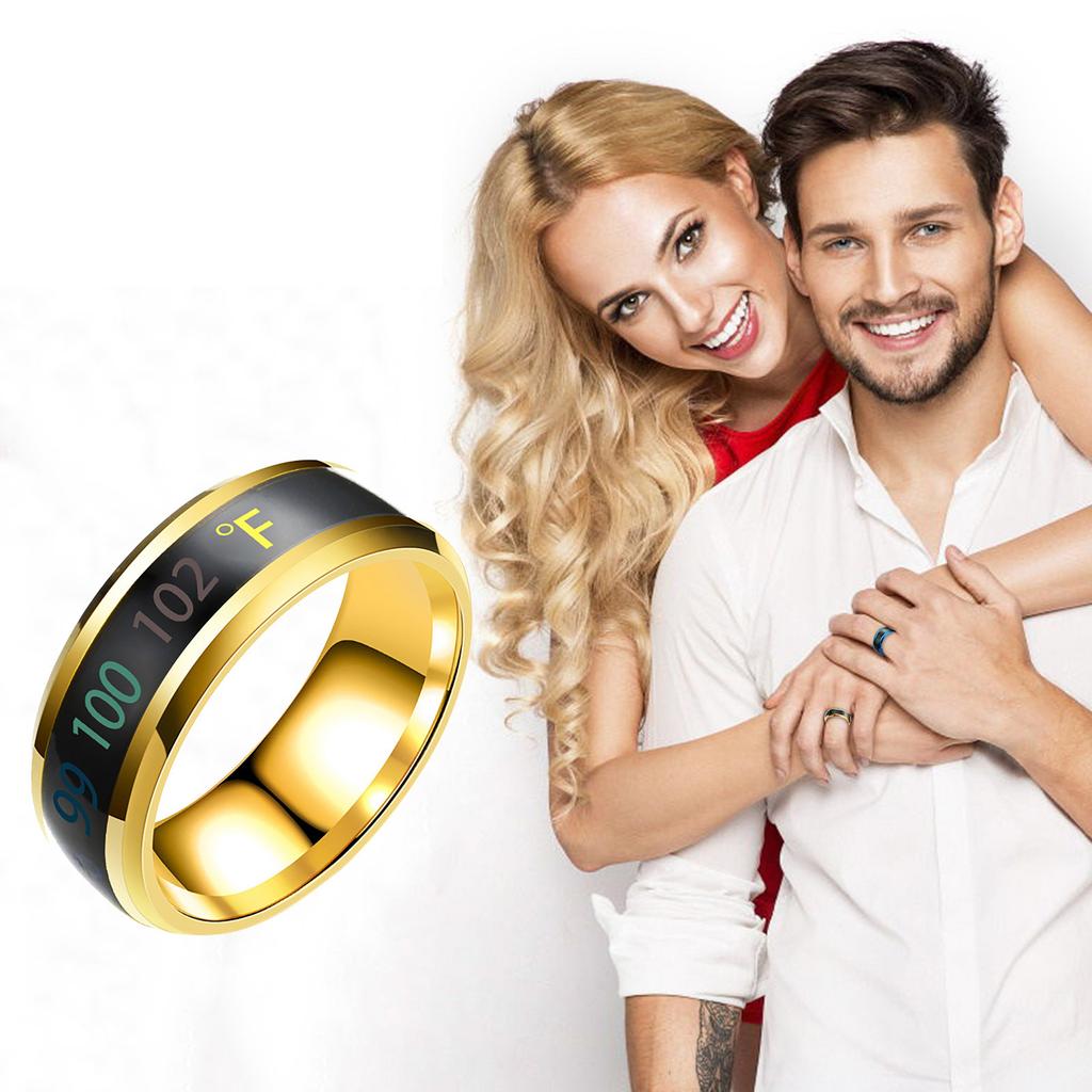 Physical Sensing Temperature Changes Display Ring
