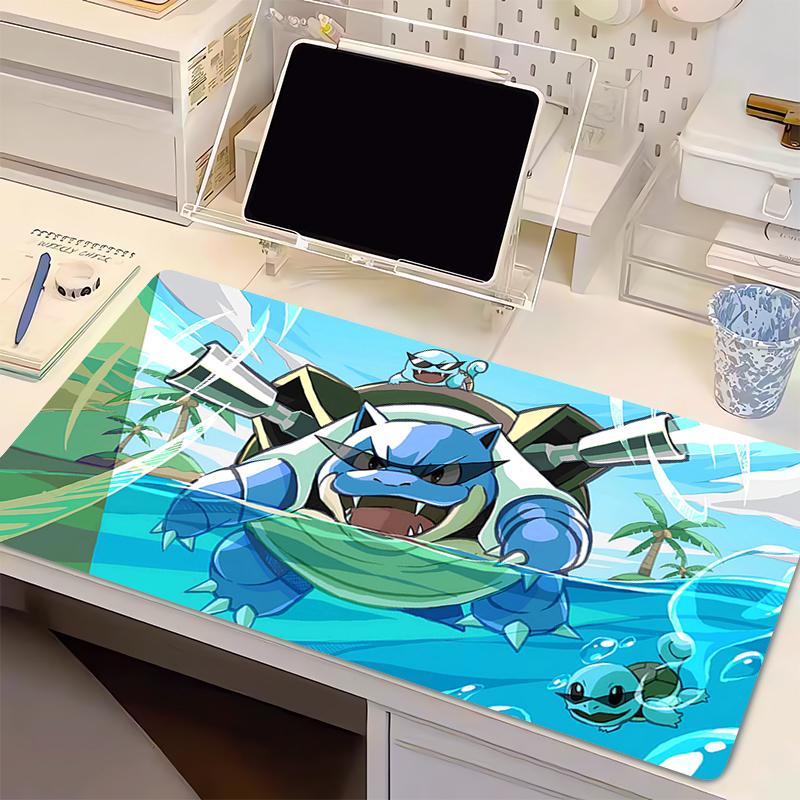 Mouse pad pc speed For e-sports players Office P-Pokemon Squirtle Computer Keyboard Pad Non Slip Desk Mat High-Quality Mousepad