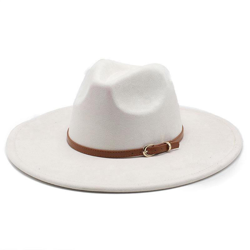 Замшевый цилиндр для мужчин и женщин, большая шляпа с карнизом, плоская кромка, джазовая шляпа