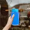 4 Pack Soda Can Covers Beer Beverage Can Covers Reusable Leakproof Drink Can Lids Protector for Beer, Juice & Soft Drink Beverage (Blue & Yellow)
