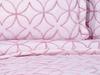 Комплект стеганого покрывала Parolin 3шт, покрывало 250х260, наволочка 50х70, двойной размер, на шнуровке, розовый