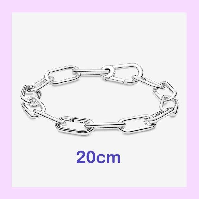 925 стерлингового серебра New Me кольцо бусина круглый соединитель шарм двойной Fit Me звено цепи жемчуг браслет ювелирные изделия