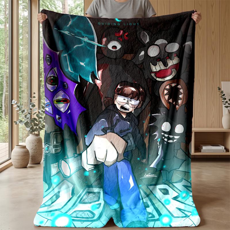 Doors Cozy Flannel Blanket, Comfortable Warm Throw Blanket for Bedroom Sofa Home Use