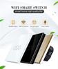 Bingoelec Wifi EU 1/2/3/4 Gang Tuya Home Switches Light Alexa Control Touch Glass Wall Electrical Smart Switch