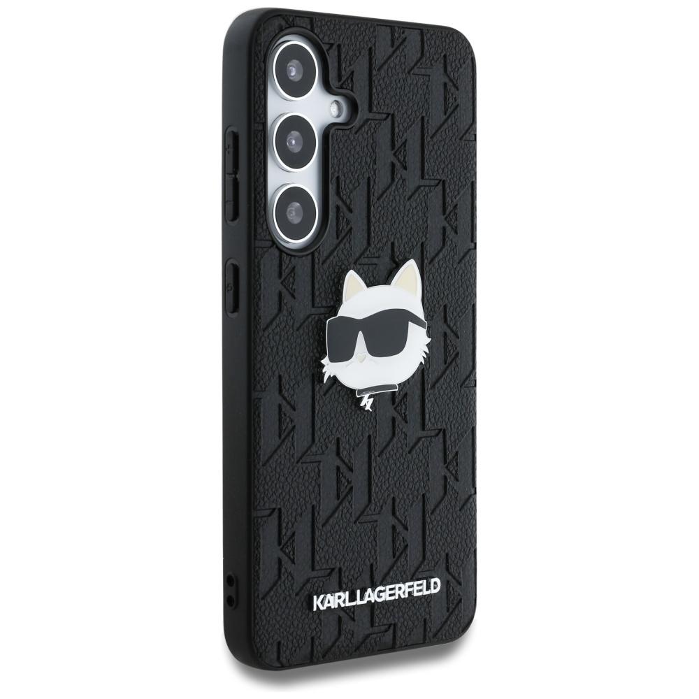 Etui do Samsung Galaxy S25 Karl Lagerfeld Logo Choupette Czarne