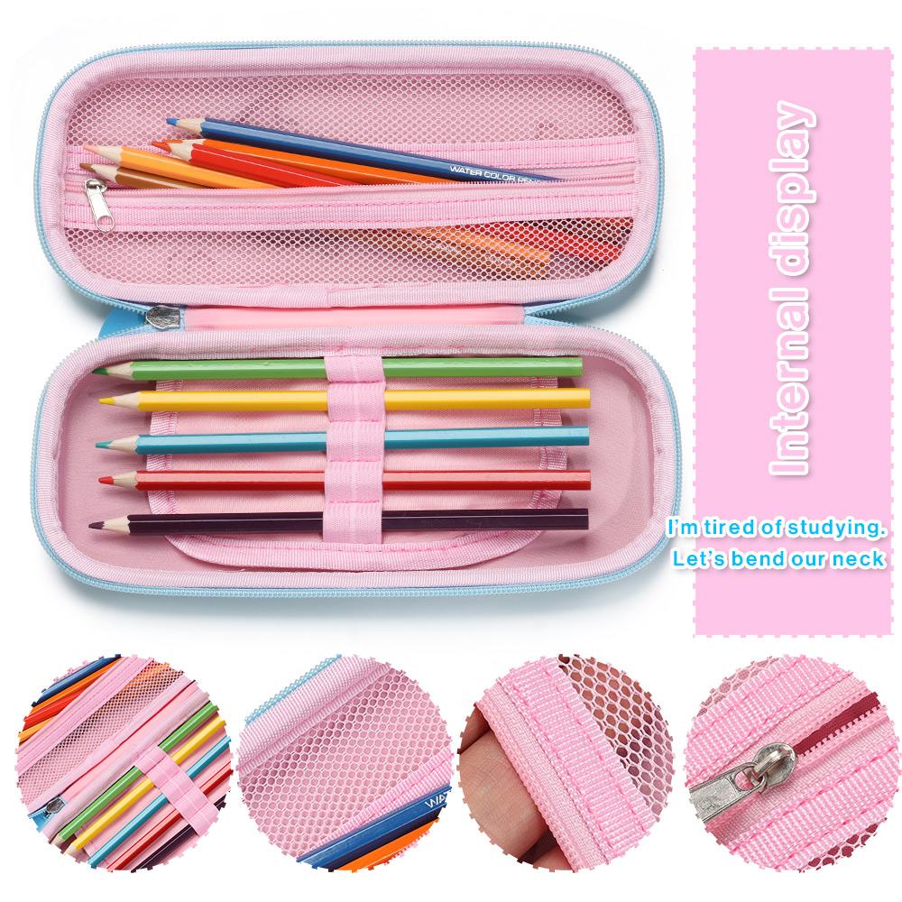 Gift for School Kids Stress Relief Squeeze Toy Push Bubble 3D Pencil Case Fidget Toys Cartoon