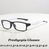 Men Women Fashion Sports Reading Glasses Trendy Ultralight Far Sighted Eyeglasses Unisex Tr Comfortable Presbyopia Eyewear 0+4.0