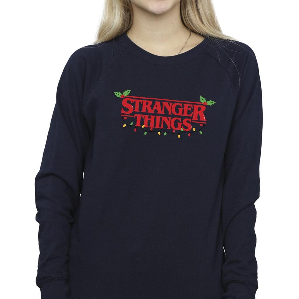 Netflix Womens/Ladies Stranger Things Christmas Lights Sweatshirt