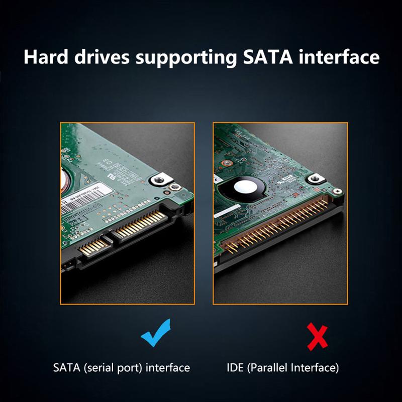 2,5-дюймовый SSD HDD SATA Без драйверов Микро Тип-C USB 3.0 Внешний мобильный жесткий диск Корпус Устройство хранения Эффективный Офис Игра