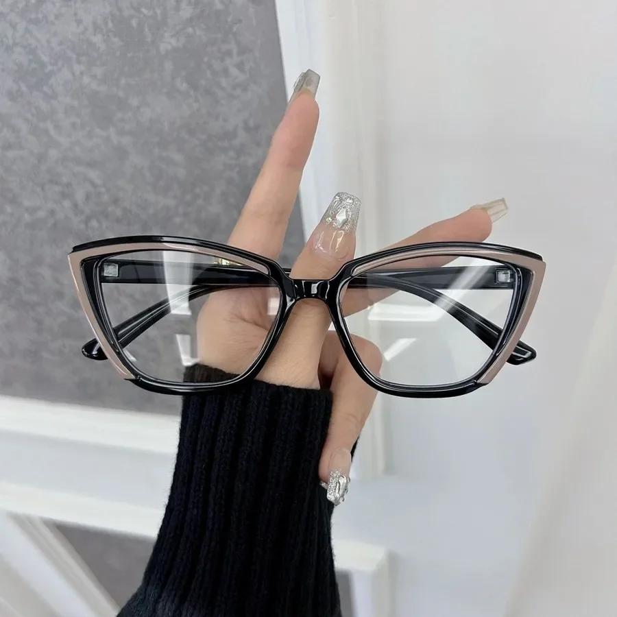 Retro Square Light Eyeglass Frame Women Men Transparent Unisex Glasses For Female Male