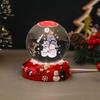 Рождественский ночник в виде хрустального шара с 3D Санта-Клаусом и снеговиком