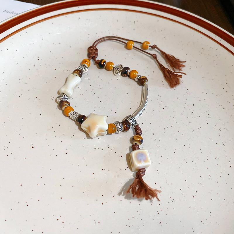 Natural Stone Bracelets Sweet Dopamine Pearl Baroque Bracelets Simple Collarbone Chain Fashionable Temperament Accessory