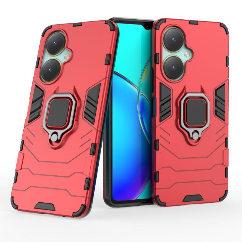 Для VIVO Y35 Plus 5G задняя крышка чехол противоударный броня против падения металлический держатель кольца магнитный защитный чехол Funda Coque телефонные чехлы