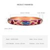 Traditional Hollow Out Flower Bangle Chinese Women's Hand Bracelet Vintage Cloisonne Bangle  Girls